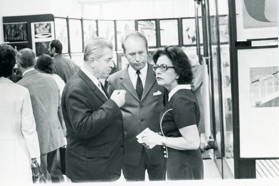 Rostislav Tálský, Miroslav Mráz (odbor kultury NVmB), Gerta Pospíšilová